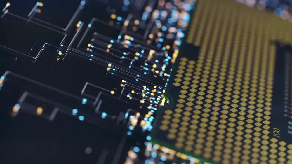 carte graphique électronique en fonctionnement